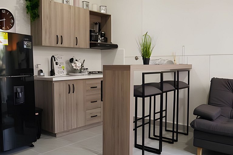 Loft comodo y de lujo con A.C. 205