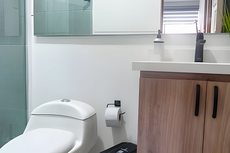 Suite 2 Hab Moderna | AC + WiFi 5G | 5min Poblado