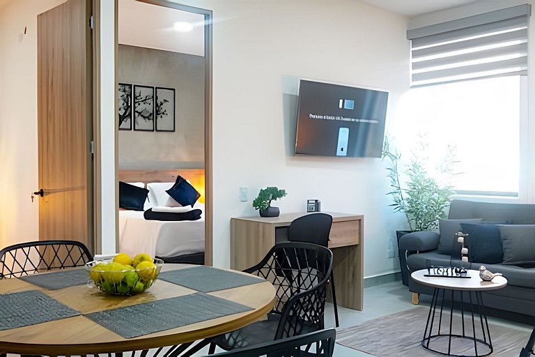 Suite 2 Hab Moderna | AC + WiFi 5G | 5min Poblado