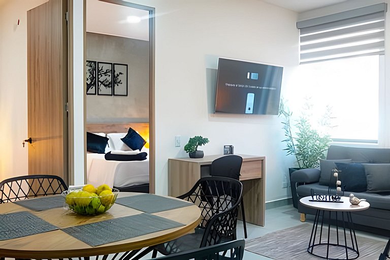 Suite 2 Hab Moderna | AC + WiFi 5G | 5min Poblado