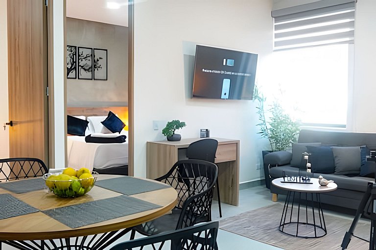 Suite 2 Hab Moderna | AC + WiFi 5G | 5min Poblado