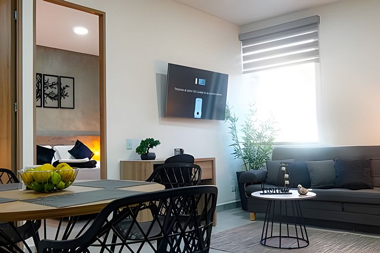 Suite 2 Hab Moderna | AC + WiFi 5G | 5min Poblado