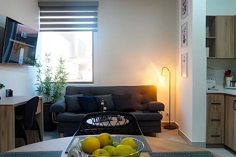 Suite 2 Hab Moderna | AC + WiFi 5G | 5min Poblado