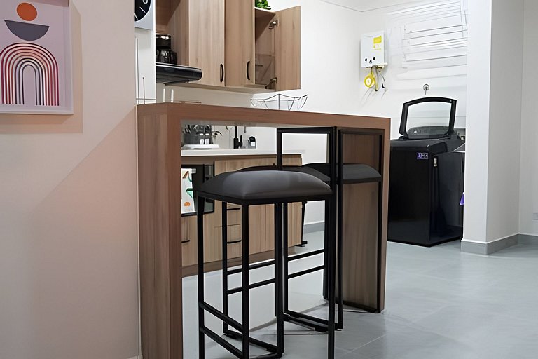 Lujoso y cómodo loft con A.C. 206