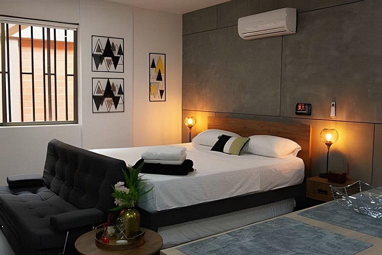 Lujoso y cómodo loft con A.C. 206