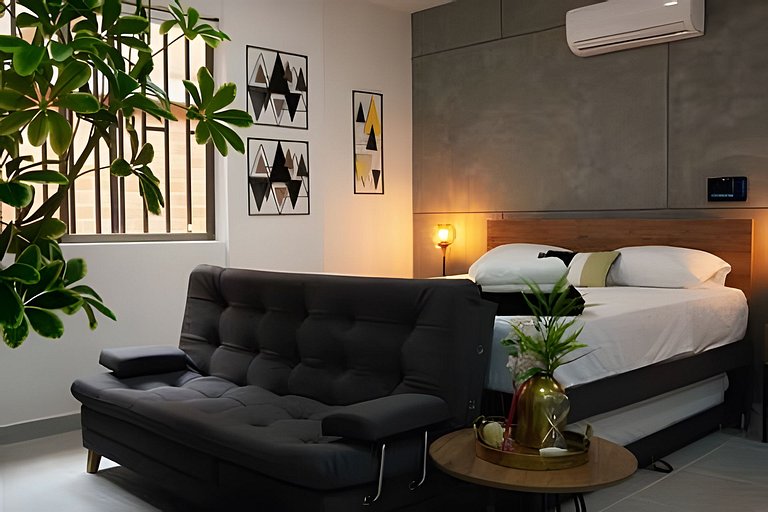 Lujoso y cómodo loft con A.C. 206