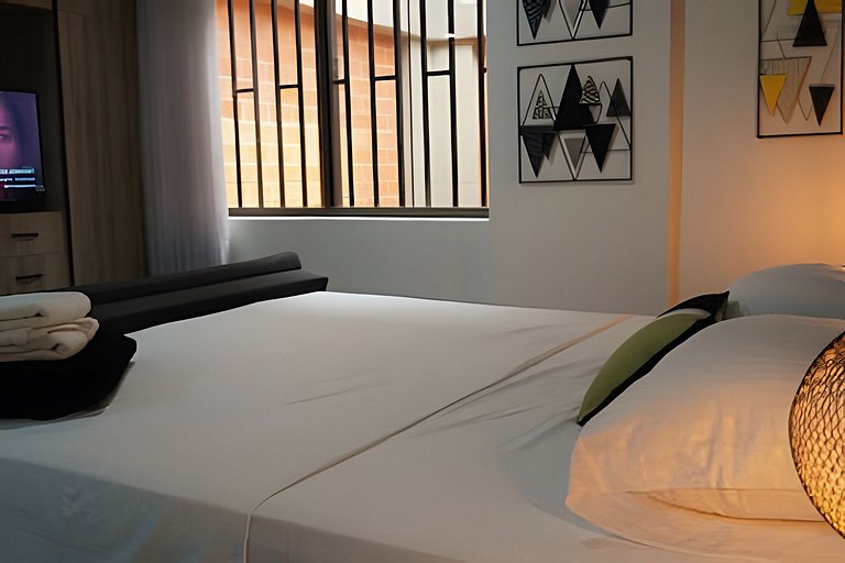 Lujoso y cómodo loft con A.C. 206