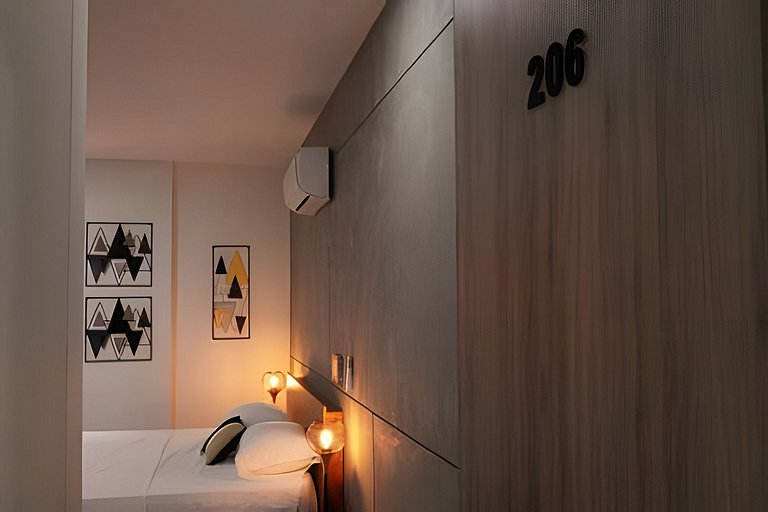 Lujoso y cómodo loft con A.C. 206